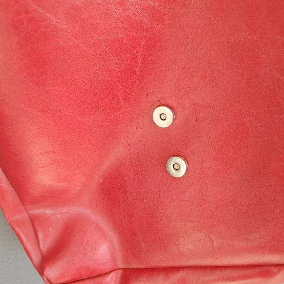 Vegan leather messenger bag - Picture 2 of 5